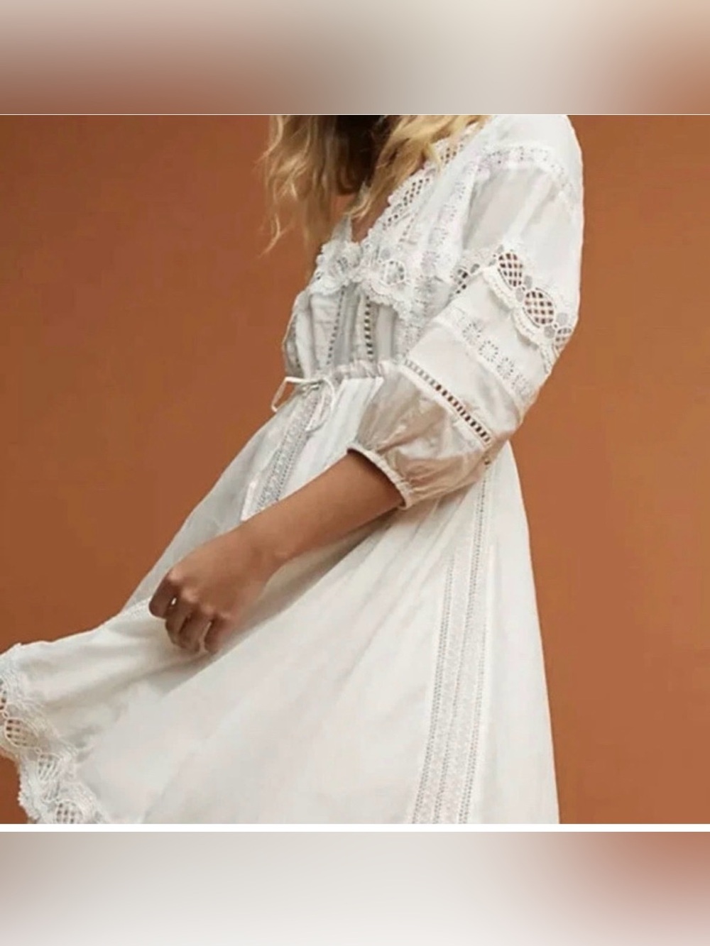 Anthropologie Gustavia Lace Prairie Dress